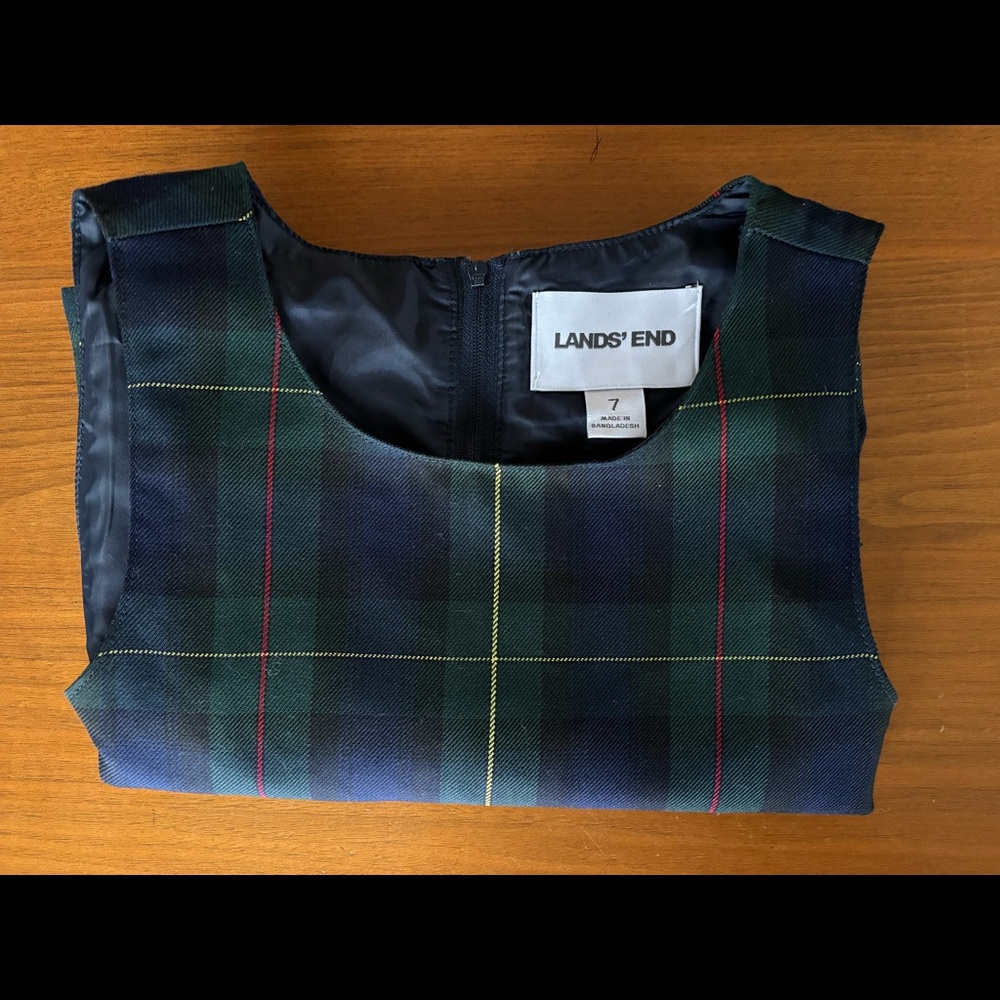 Girls Plaid Jumper Hunter/Classic Navy - NWOT